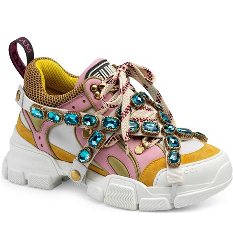 gucci flashtrek sneakers|gucci jeweled sneakers price.